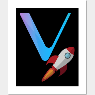 Vechain crypto to the moon Posters and Art